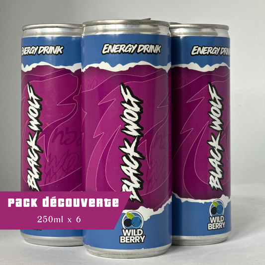 BLACK WOLF ENERGY - Discovery Pack of 6 cans