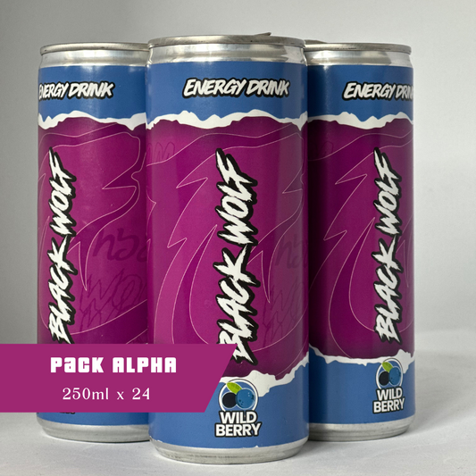 BLACK WOLF ENERGY - ALPHA pack of 24 cans